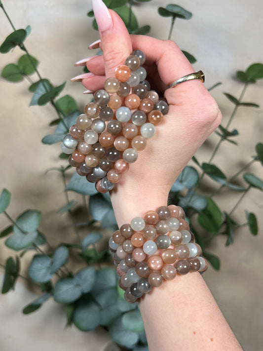 Multi-Moonstone Bracelets