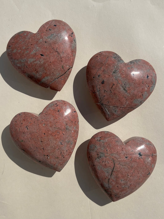 Thulite Hearts, Canadian (large, 4 options)