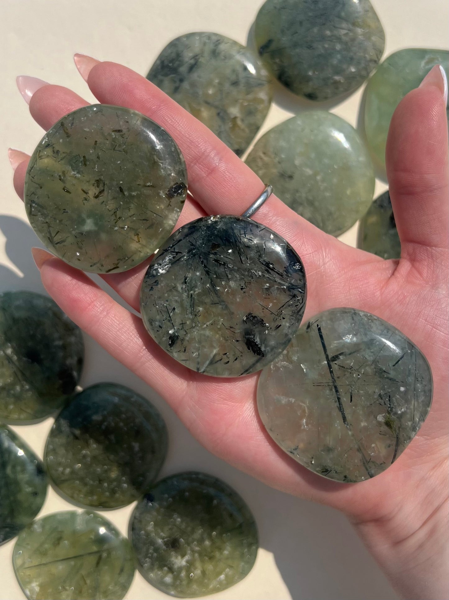 Prehnite Flat Stones