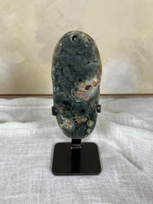 Black Peach Amethyst on Stand (127AA)