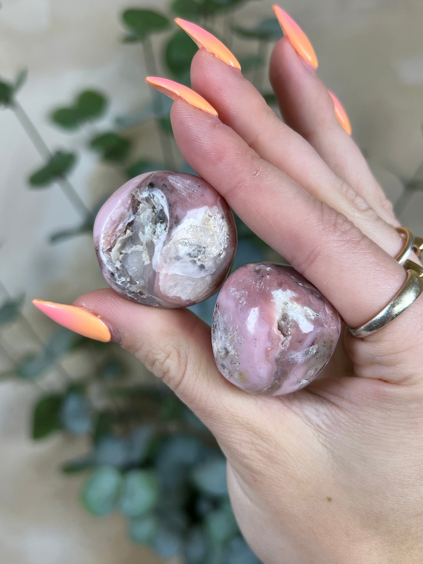 Pink Opal Tumbles