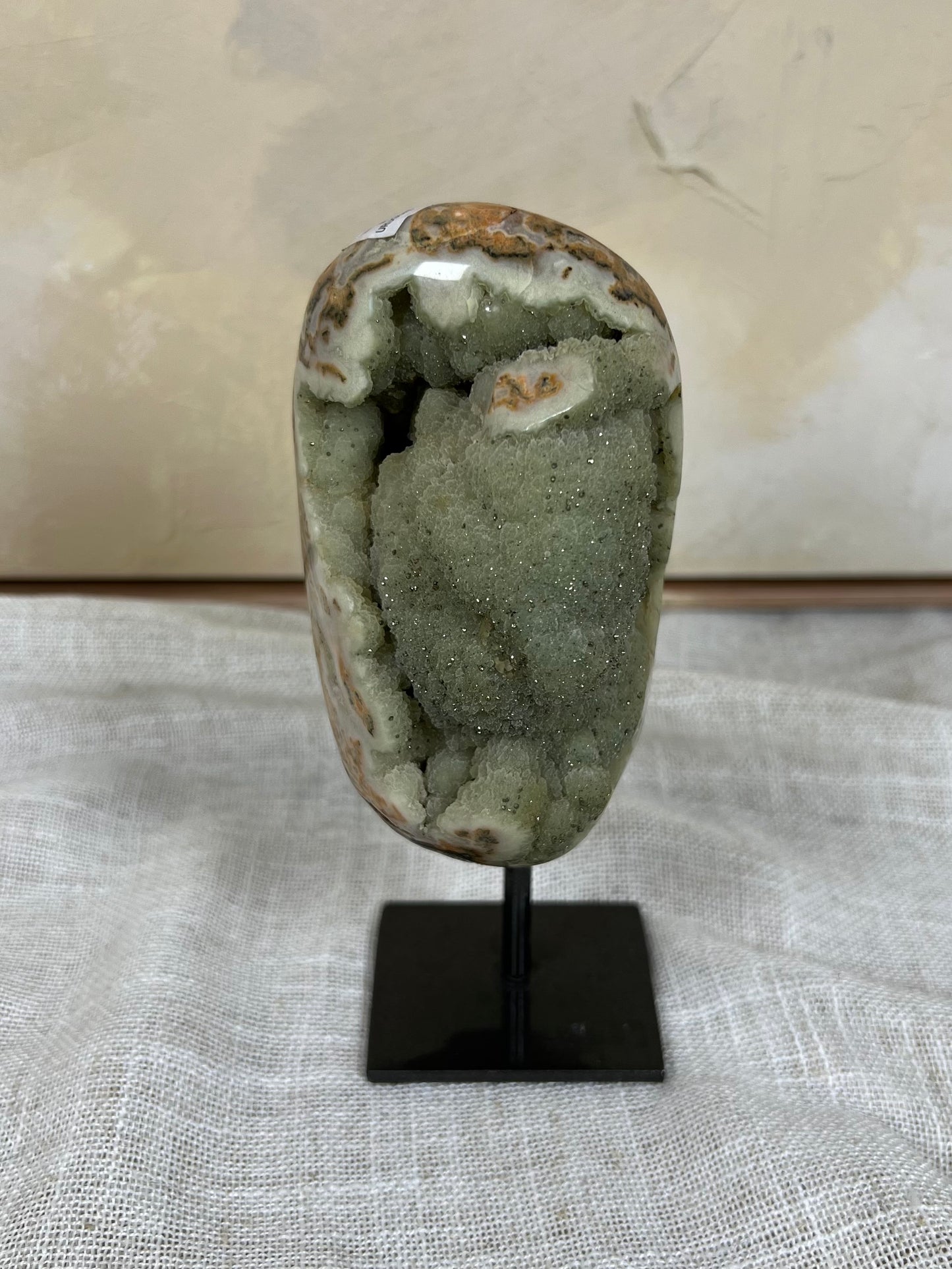 Mint Peach Amethyst on Stand (114AB)
