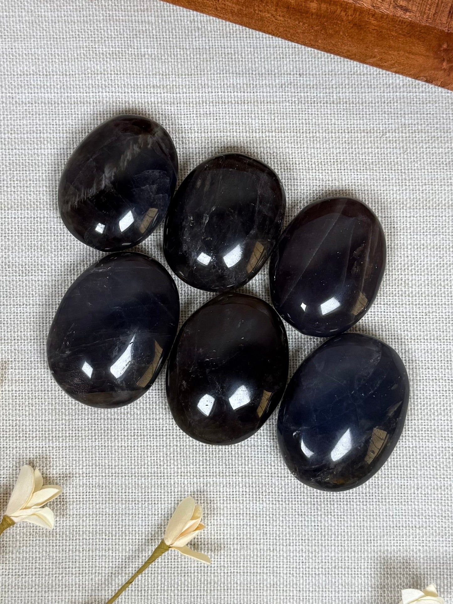 Black Rose Quartz Palms (6 options)