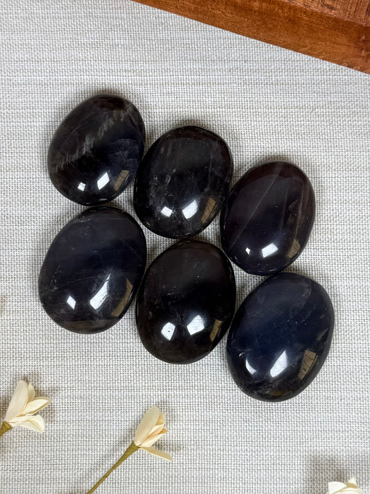 Black Rose Quartz Palms (6 options)