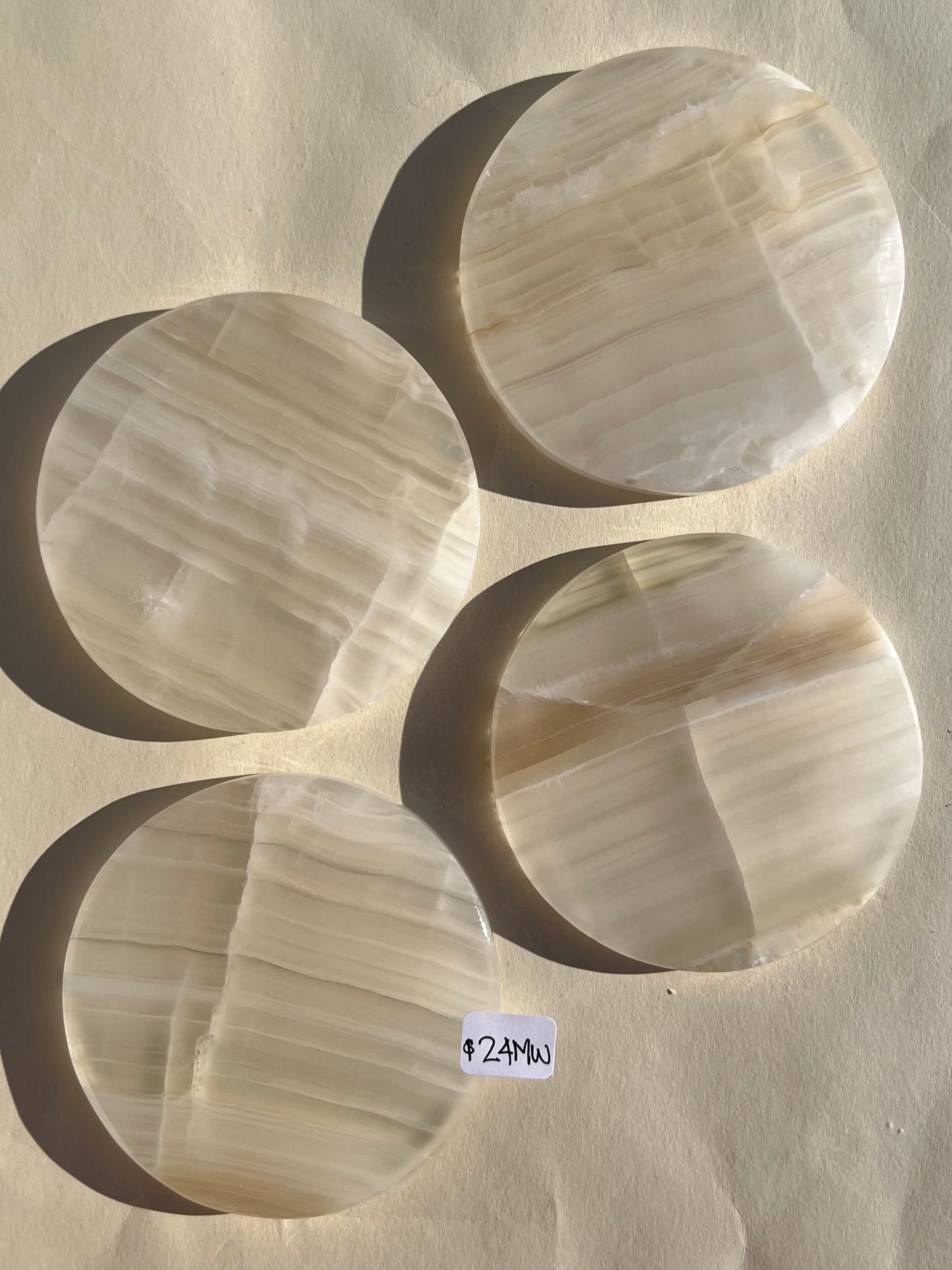 Calcite Coaster Sets (6 options)