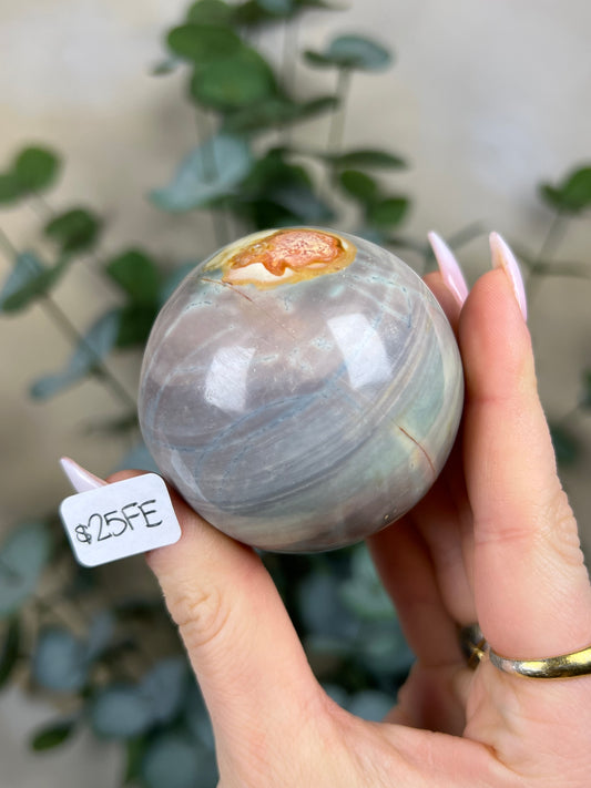 Polychrome Jasper Spheres (25FE, 25FF)