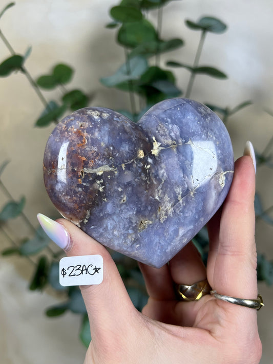 Violet Agate Hearts (23AC, 24AA)