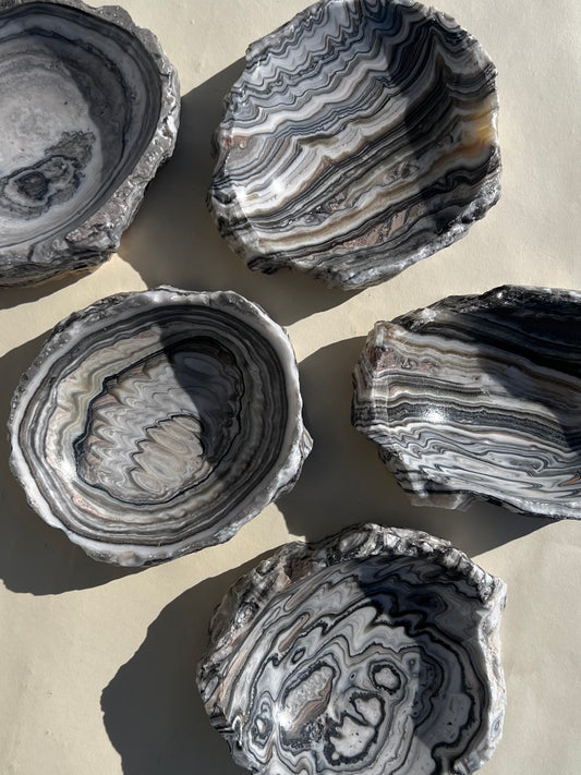 Zebra Calcite Rustic Bowls (5 options)