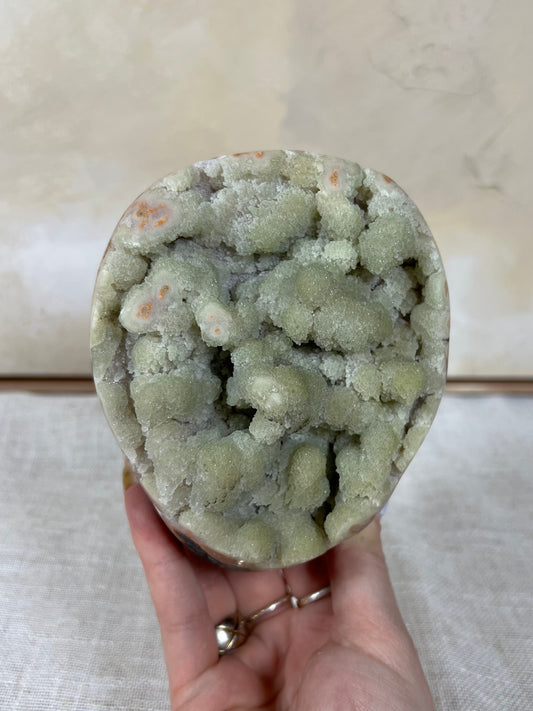 Mint Peach Amethyst Cut Base (127AB)
