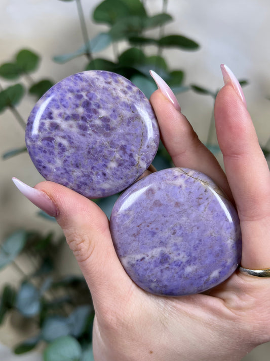 Lavender Jade Flat Stones
