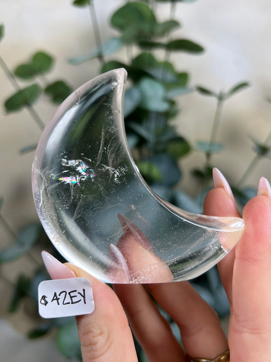 Clear Quartz Standing Moons (42EY, 43EM)