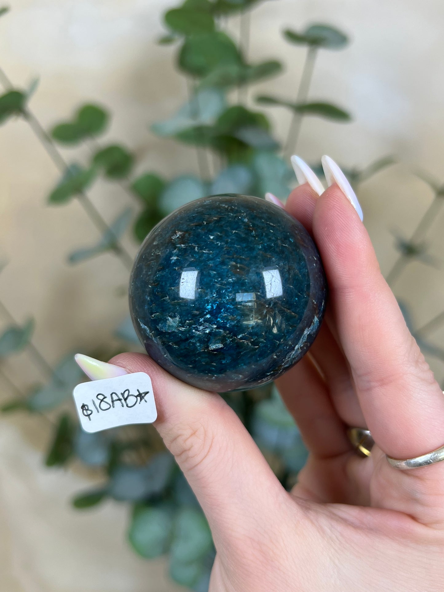 Blue Apatite Spheres (18AB, 20AB)