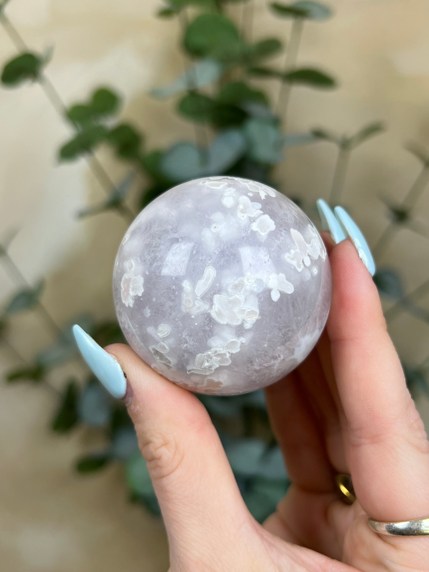 Flower Agate Sphere (92AA)