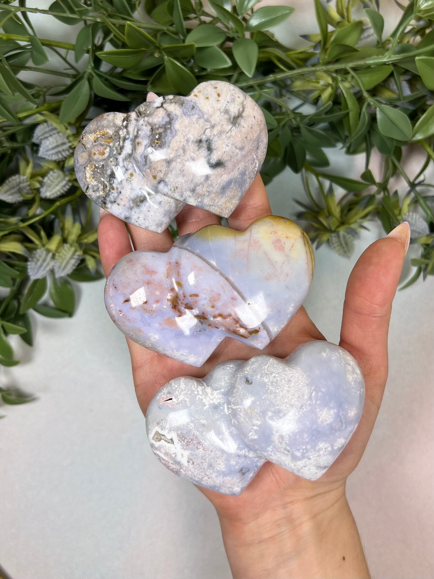 Sea Jasper Double Hearts (14HL, 16GT, 17FX)