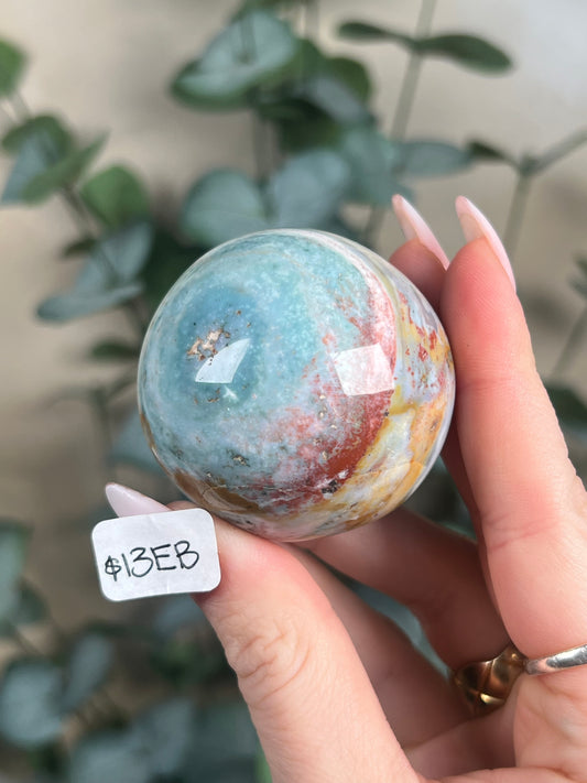 Sea Jasper Spheres (13-23, 4 options)