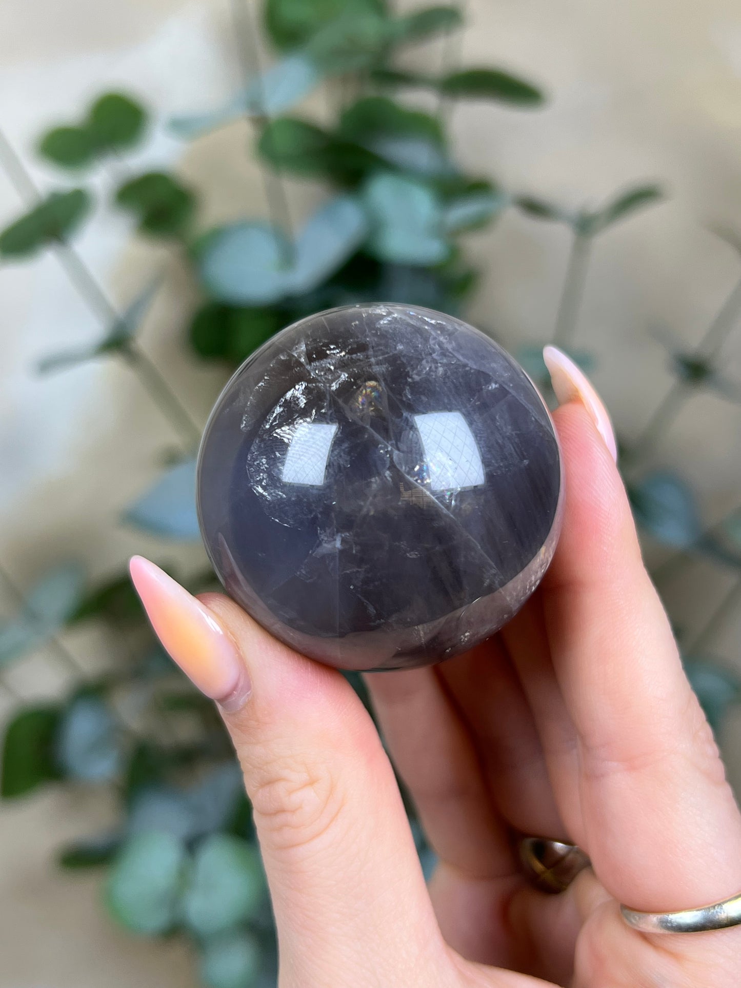 Blue Rose Quartz Sphere (39AE)