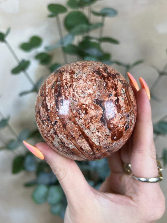 Fire Calcite Sphere (30AH)