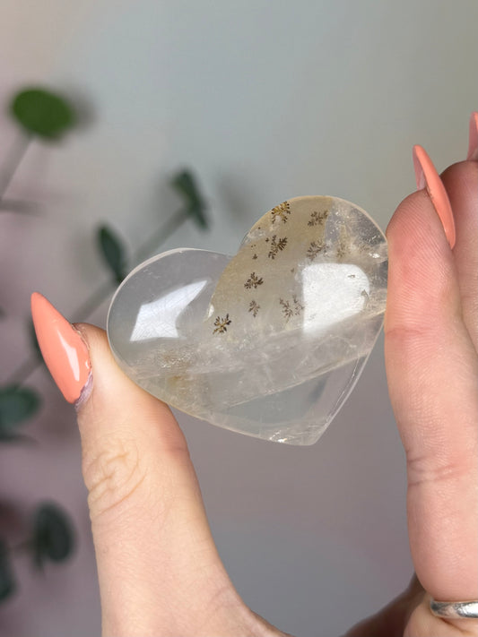 Dendritic Quartz Heart (16AR)