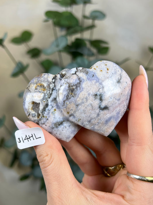 Sea Jasper Double Hearts (14HL, 16GT, 17FX)