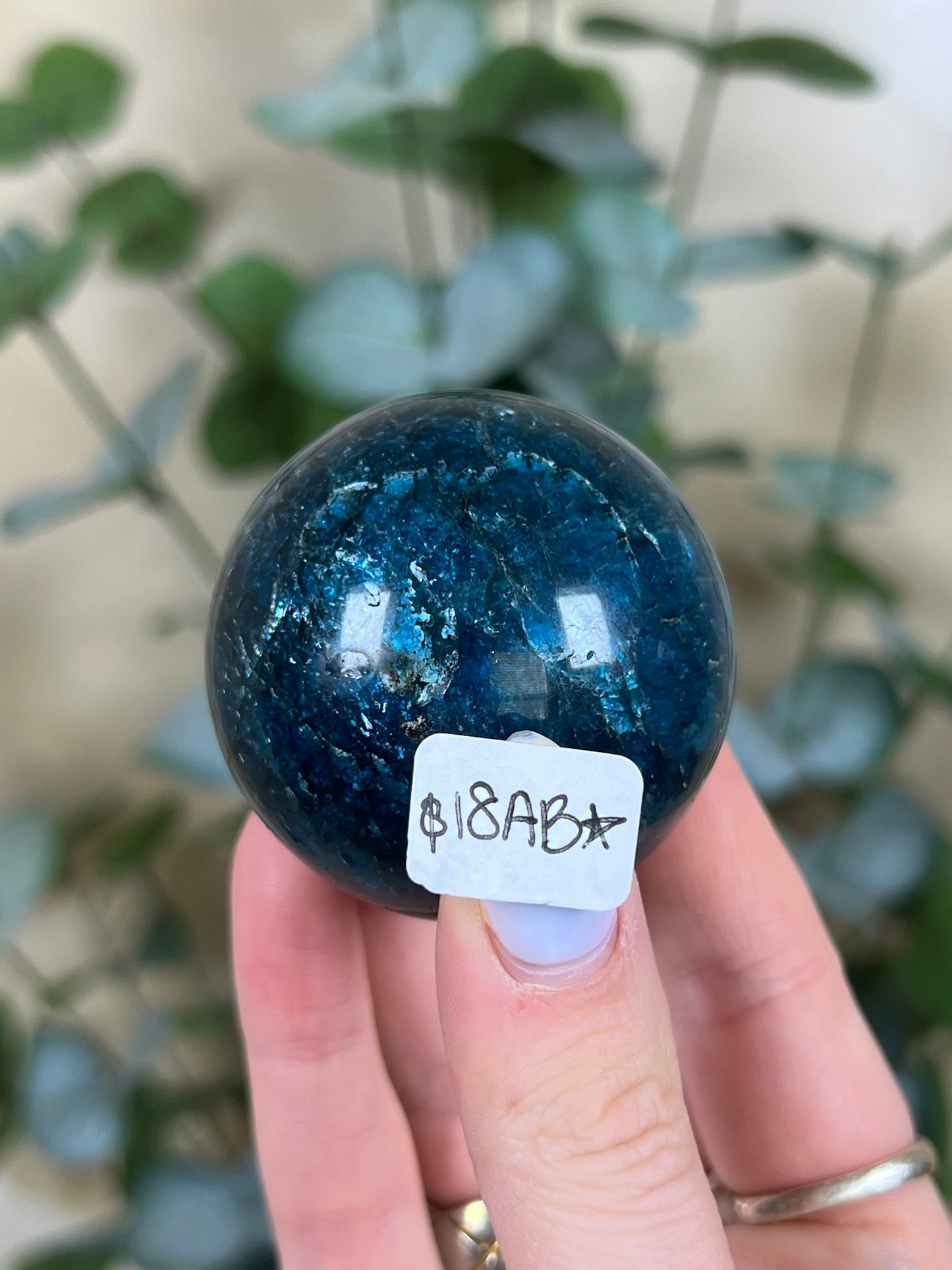 Blue Apatite Spheres (18AB, 20AB)