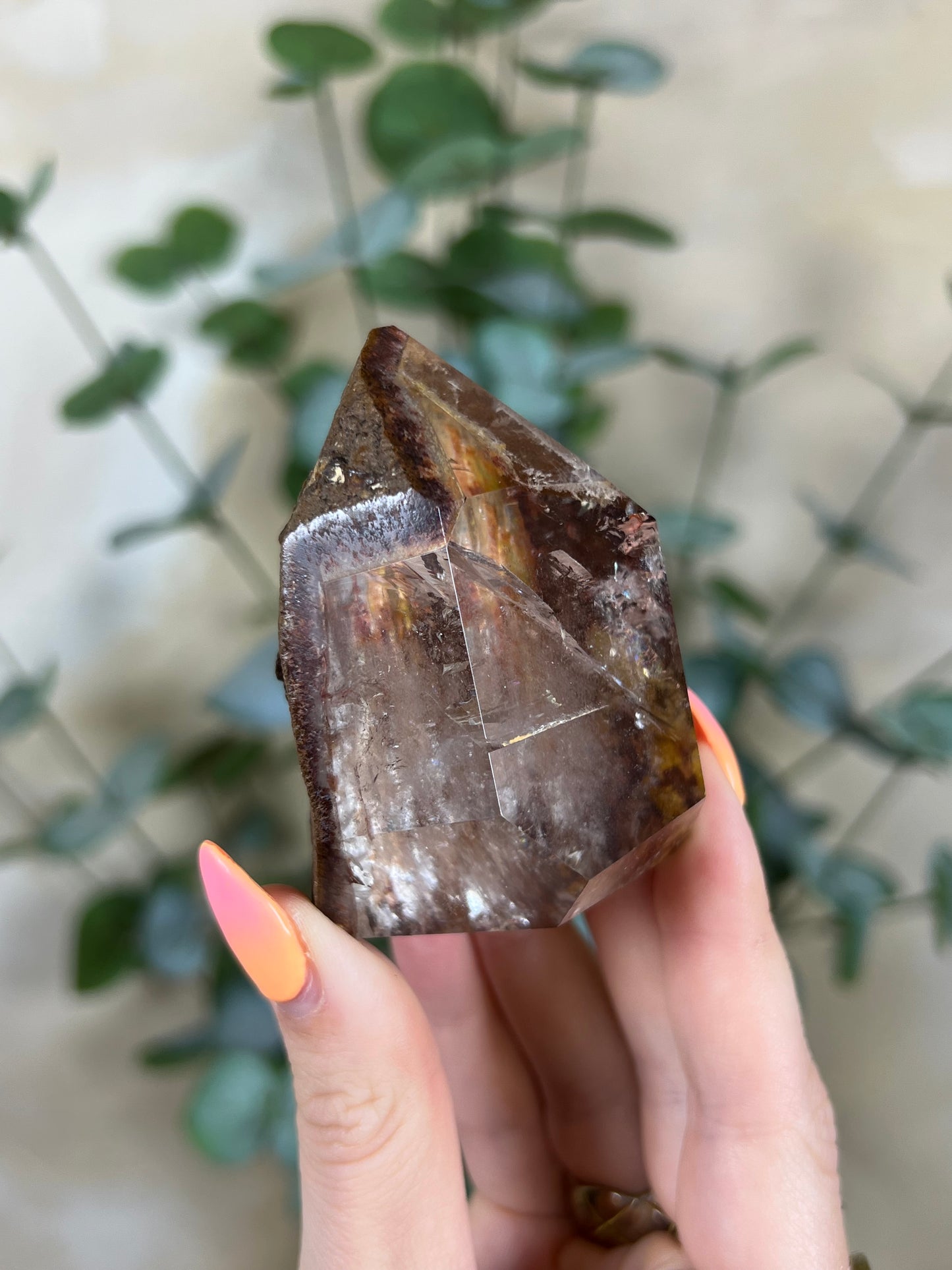 Firey Inclusion Quartz Tower (66AA)