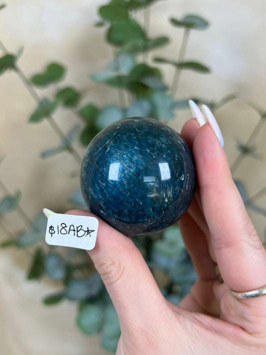 Blue Apatite Spheres (18AB, 20AB)
