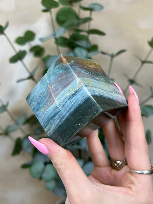 Sea Jasper Cube (32AE)