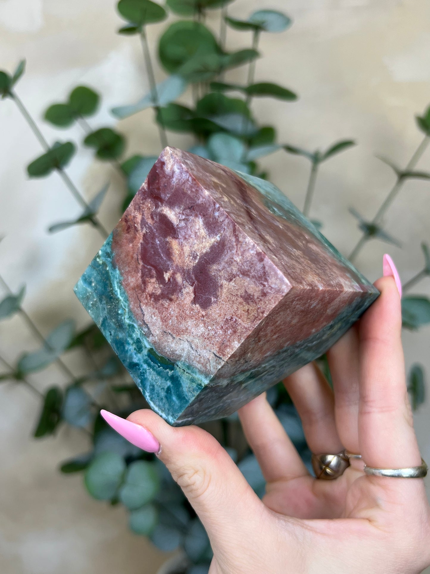 Sea Jasper Cube (46AA)