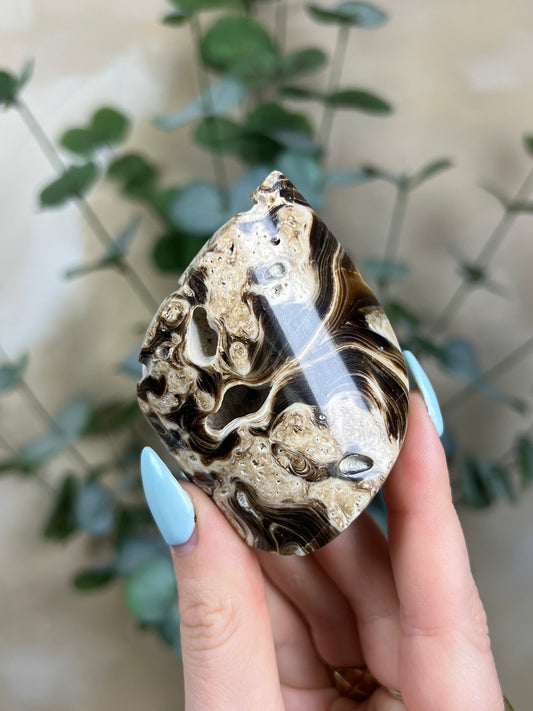 Chocolate Calcite Flame (15AG)