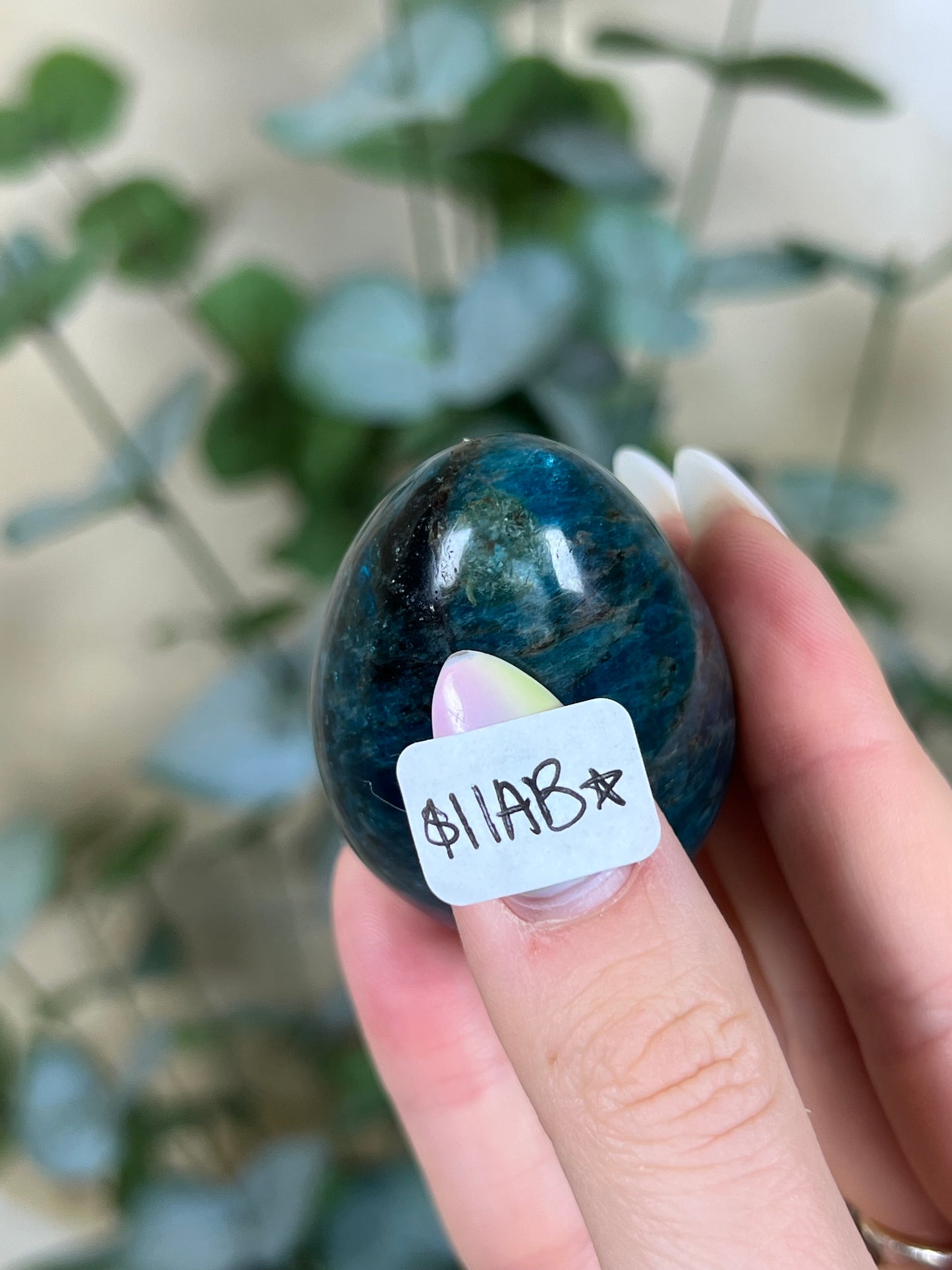 Blue Apatite Eggs (11AB, 12AC)