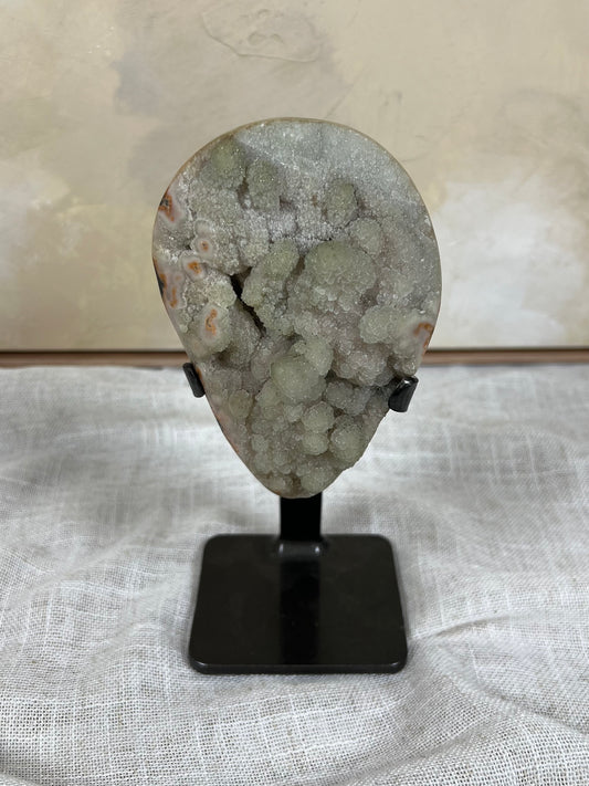 Mint Peach Amethyst on Stand (120AA)