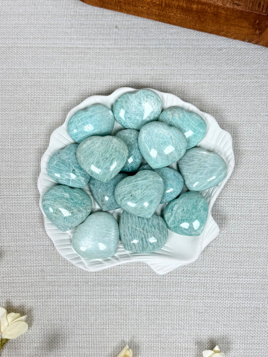 Amazonite Mini Hearts