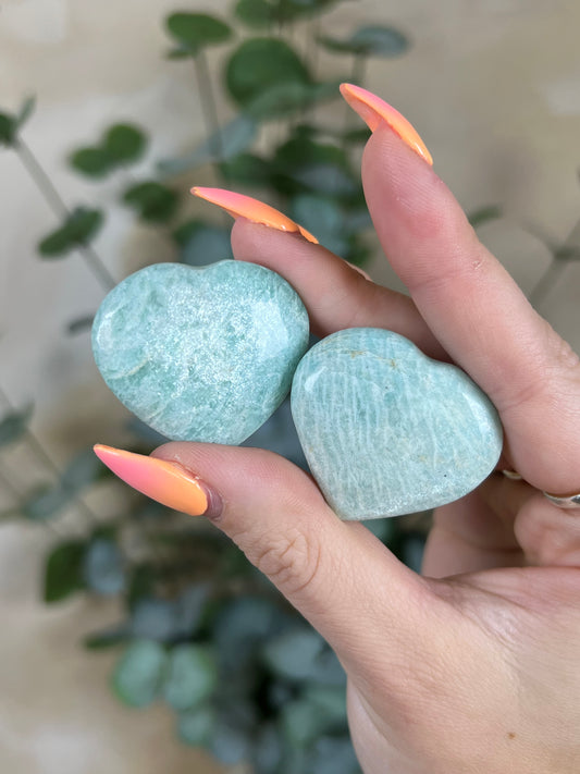 Amazonite Mini Hearts