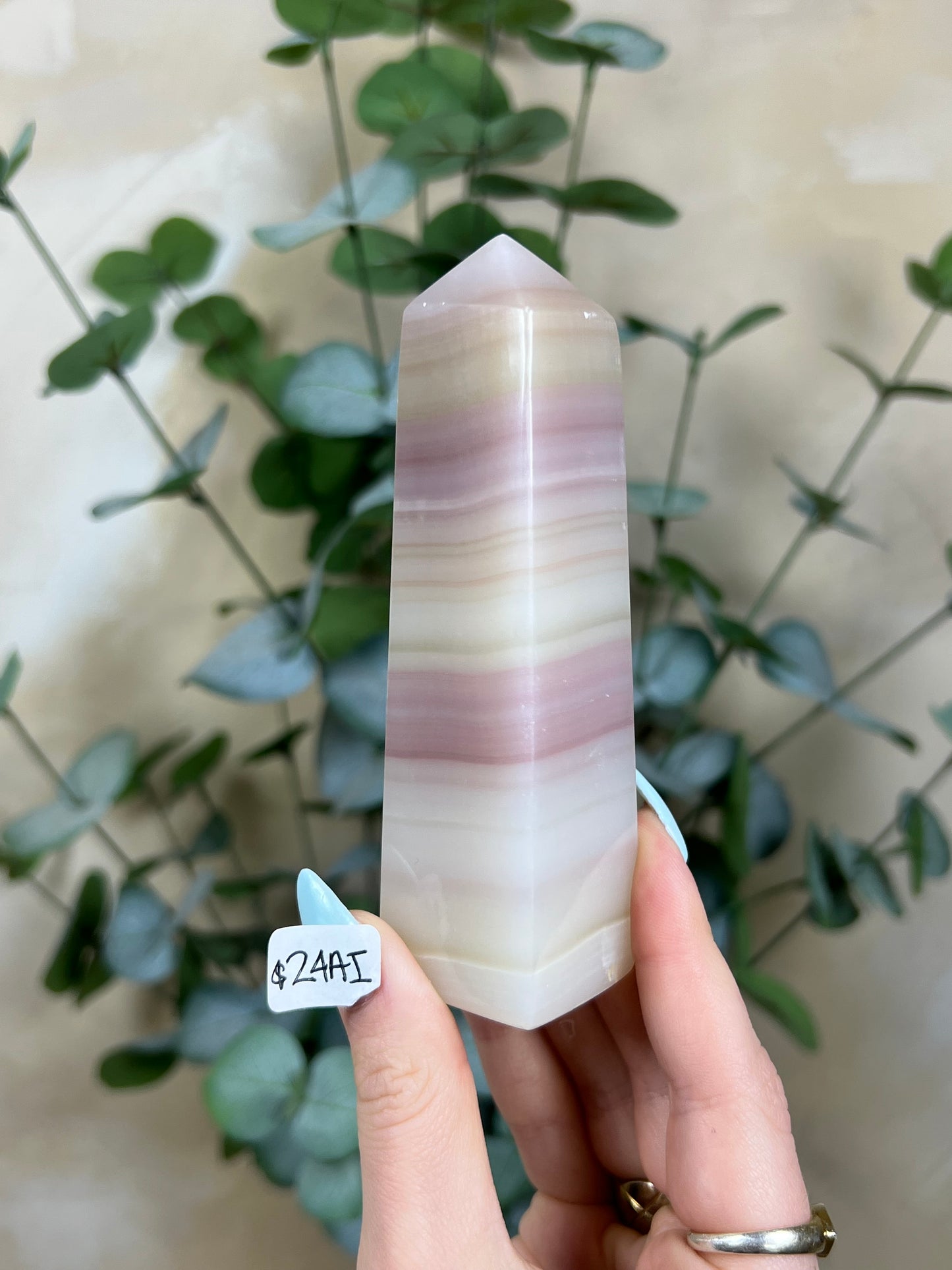 Pink Banded Calcite Towers (23AJ, 24I)
