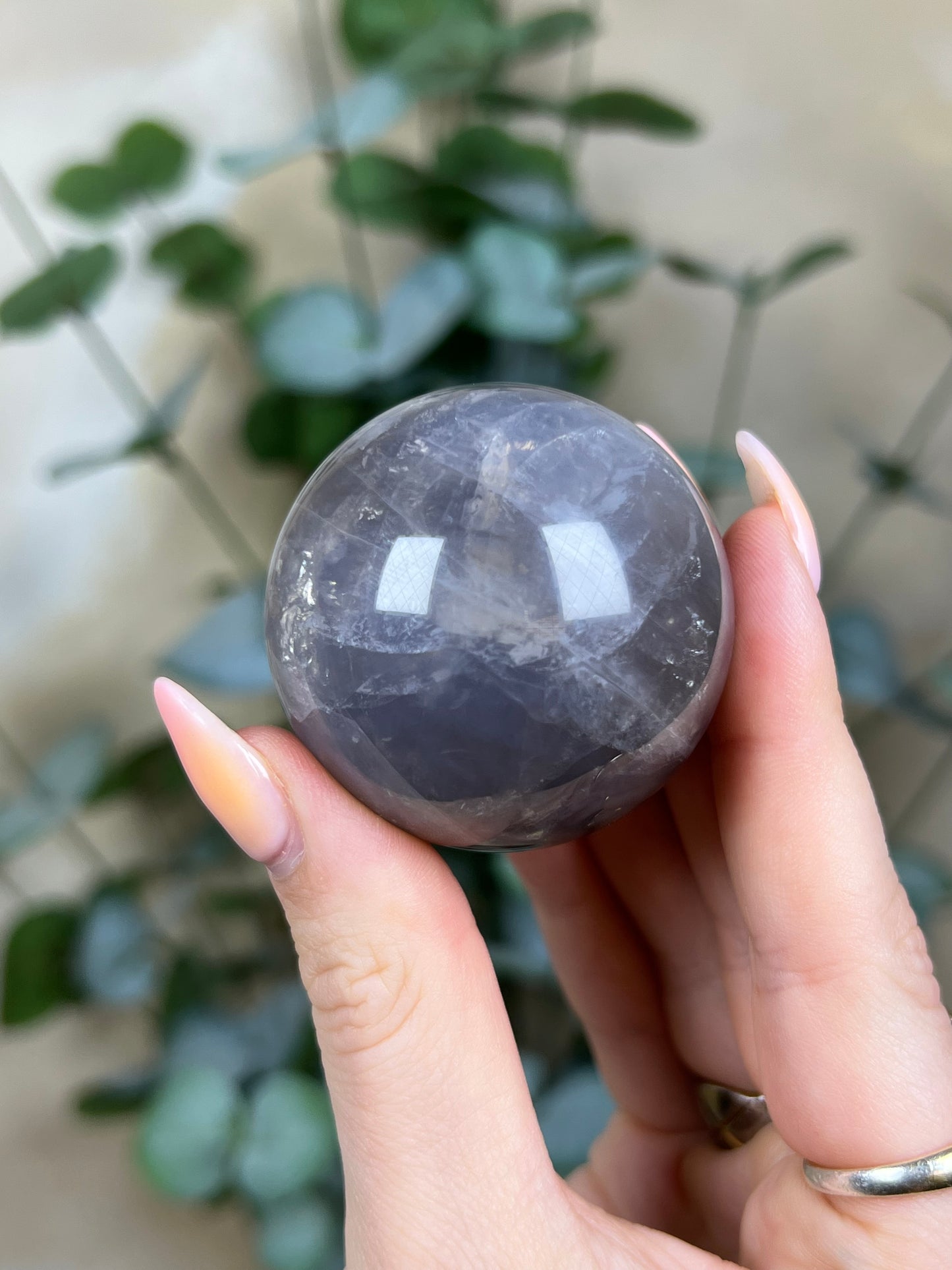 Blue Rose Quartz Sphere (39AE)