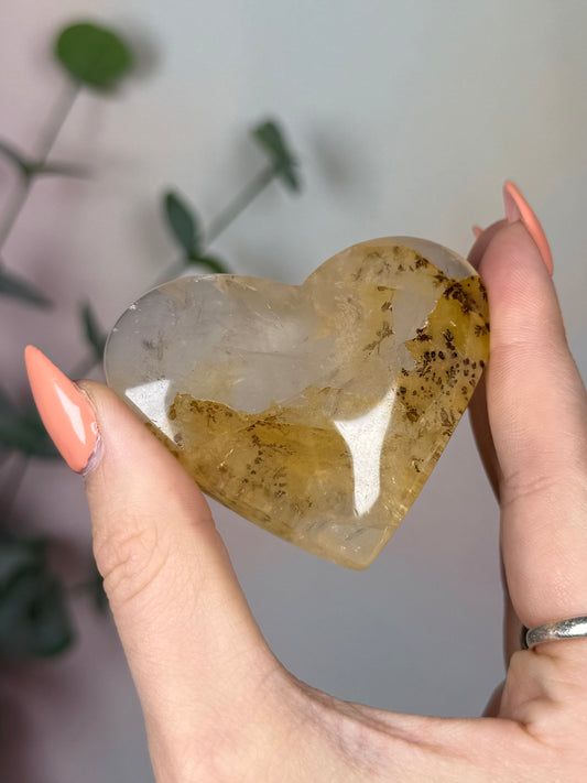 Dendritic Quartz Heart (30AM)
