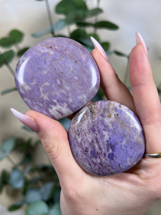 Lavender Jade Flat Stones