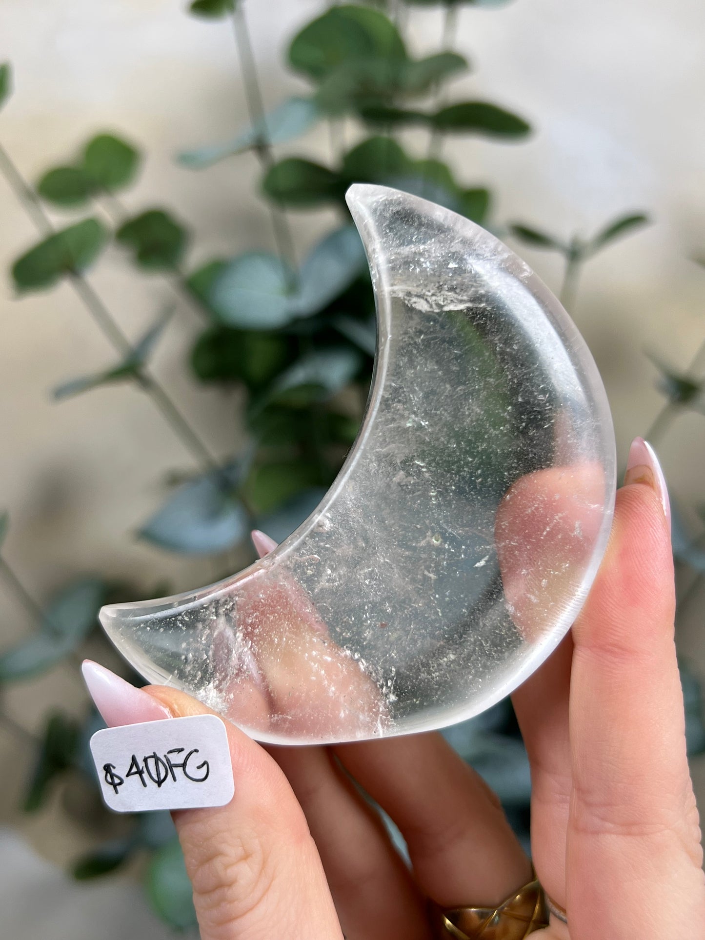 Clear Quartz Standing Moons (40FE, 40FG)