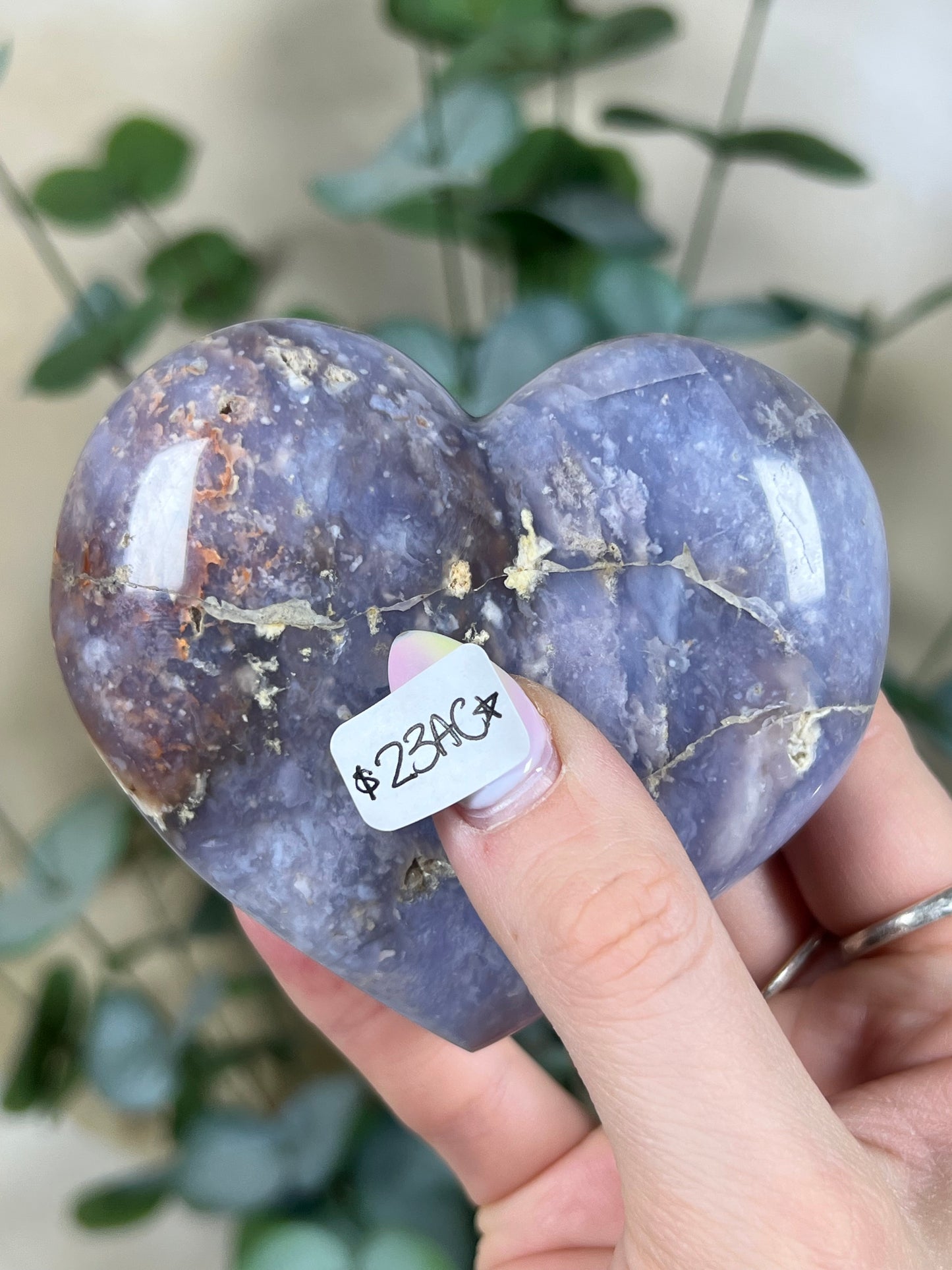 Violet Agate Hearts (23AC, 24AA)