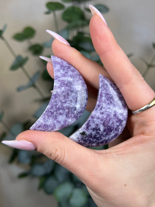 Lepidolite Moons