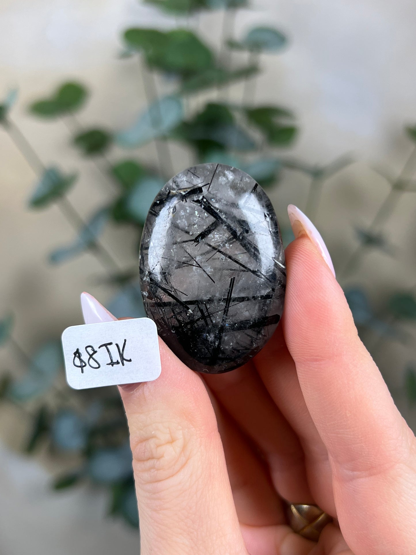 Tourmaline in Quartz Palms (8IK-22HC)