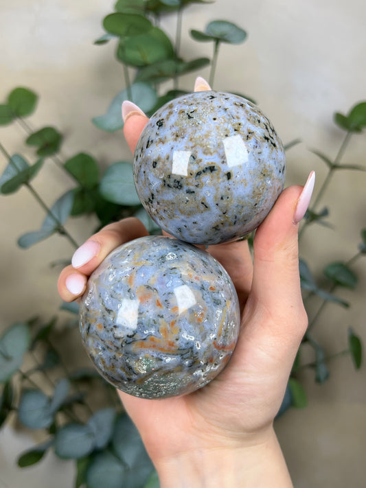 Sea Jasper Spheres (32FM, 33FA)