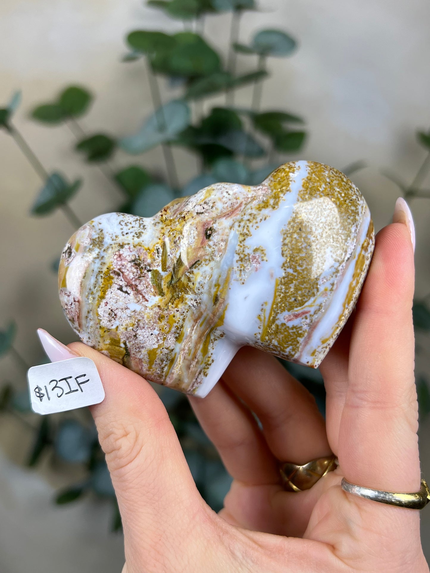 Sea Jasper Double Hearts (13IE, 13IF, 14HK)