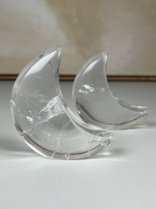 Clear Quartz Standing Moons (42EY, 43EM)