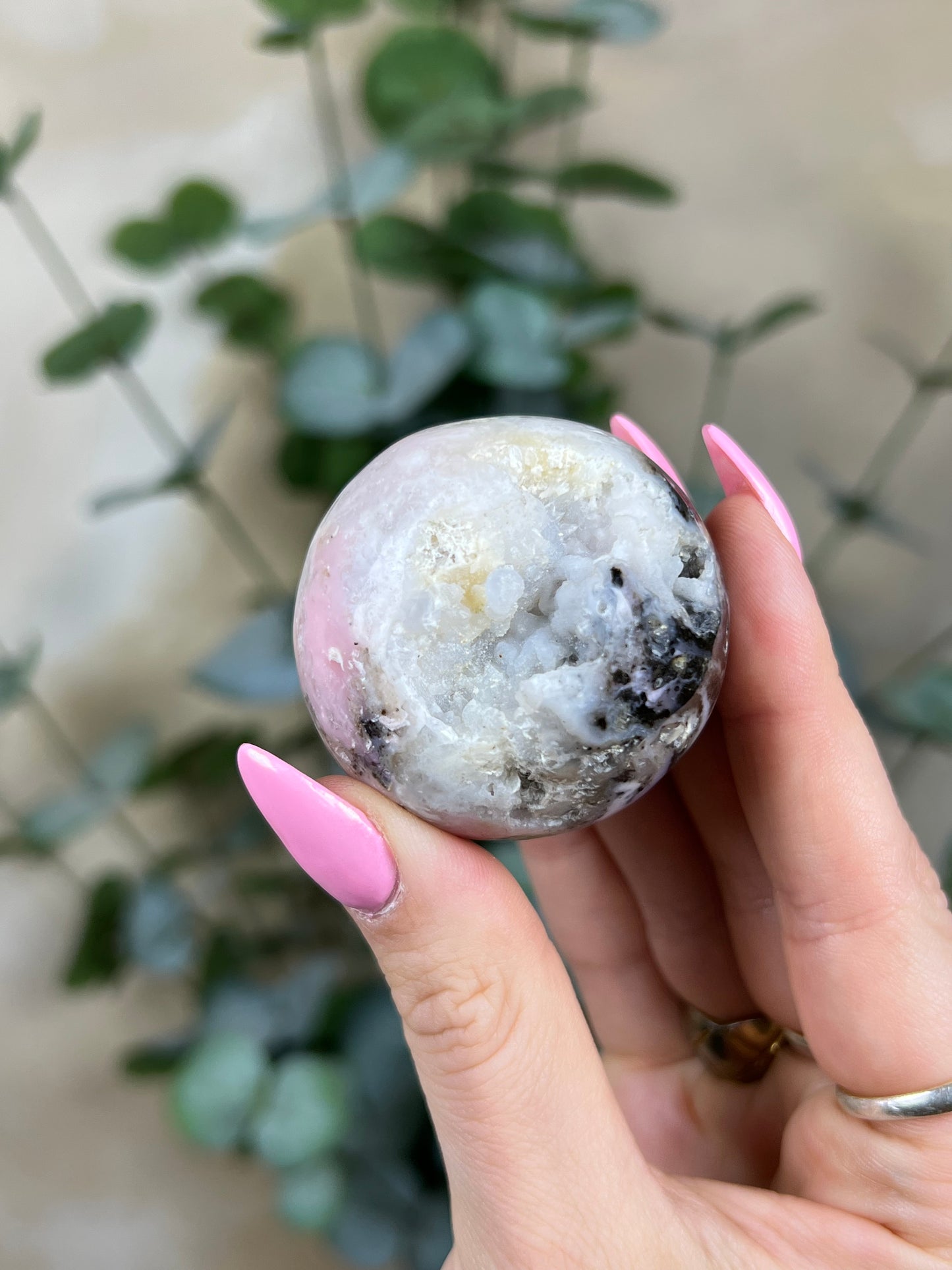 Pink Opal Sphere (27AI)