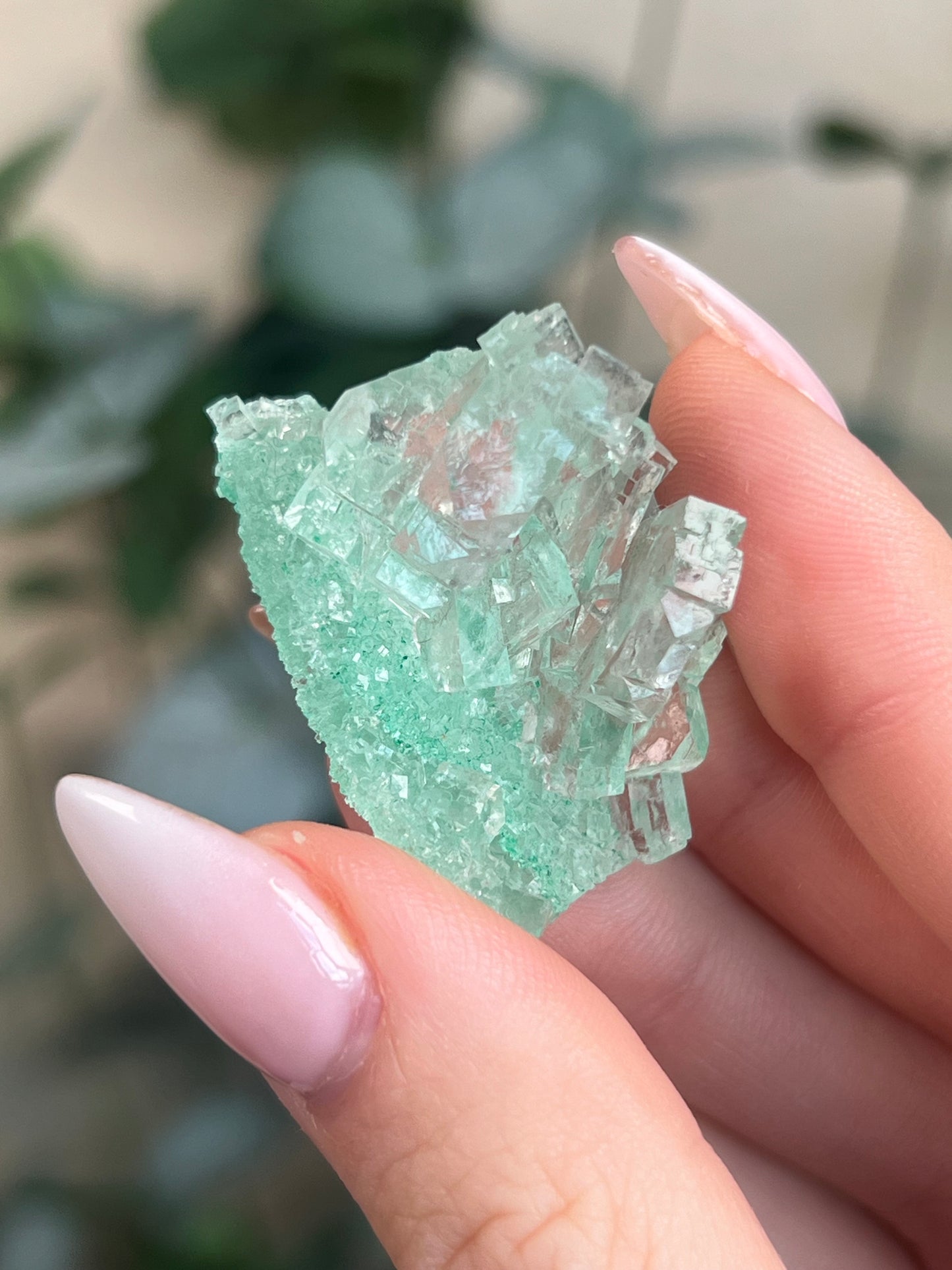 Green Halite with Display Block (70KI)