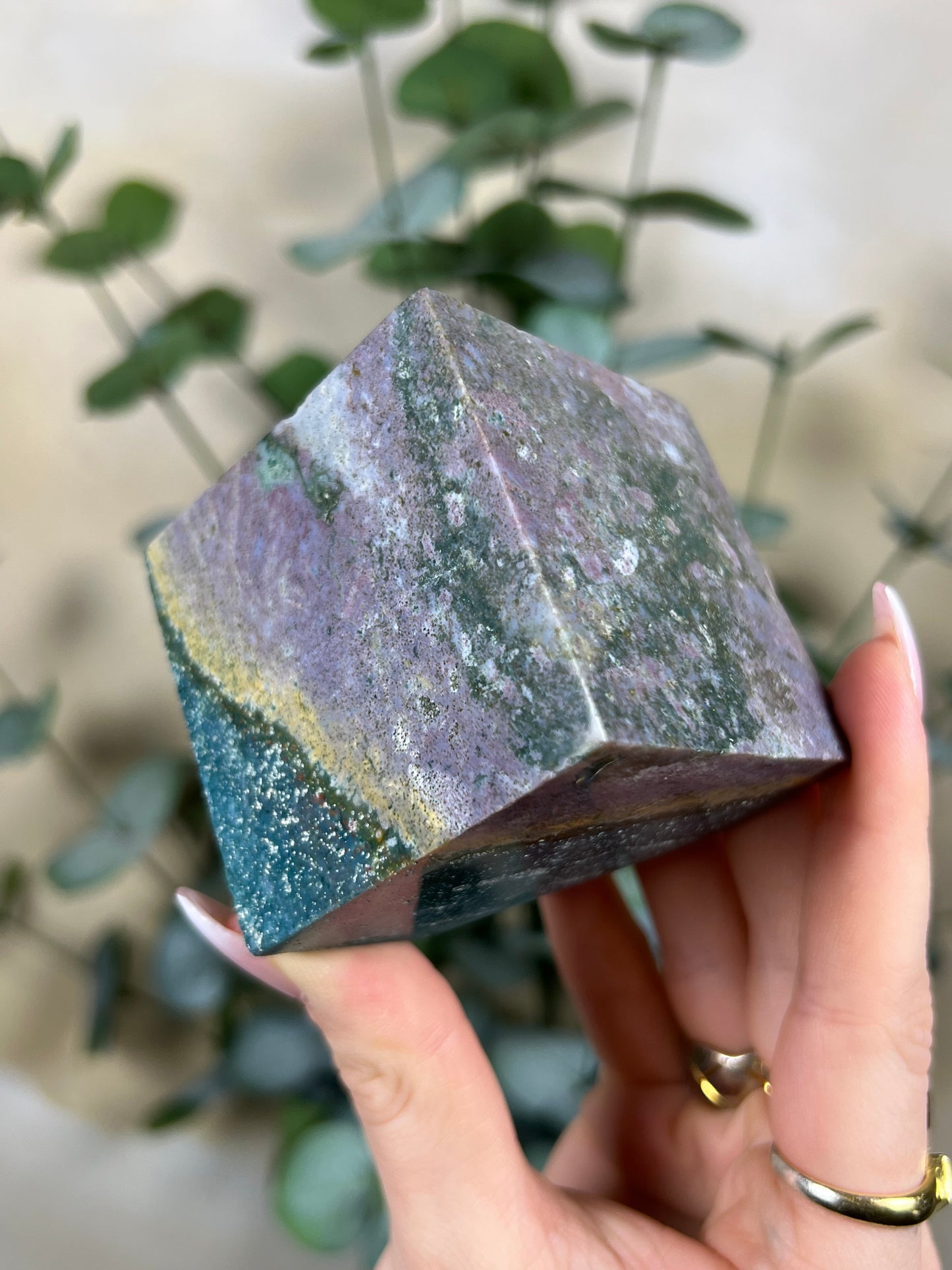 Sea Jasper Cube (33EW)