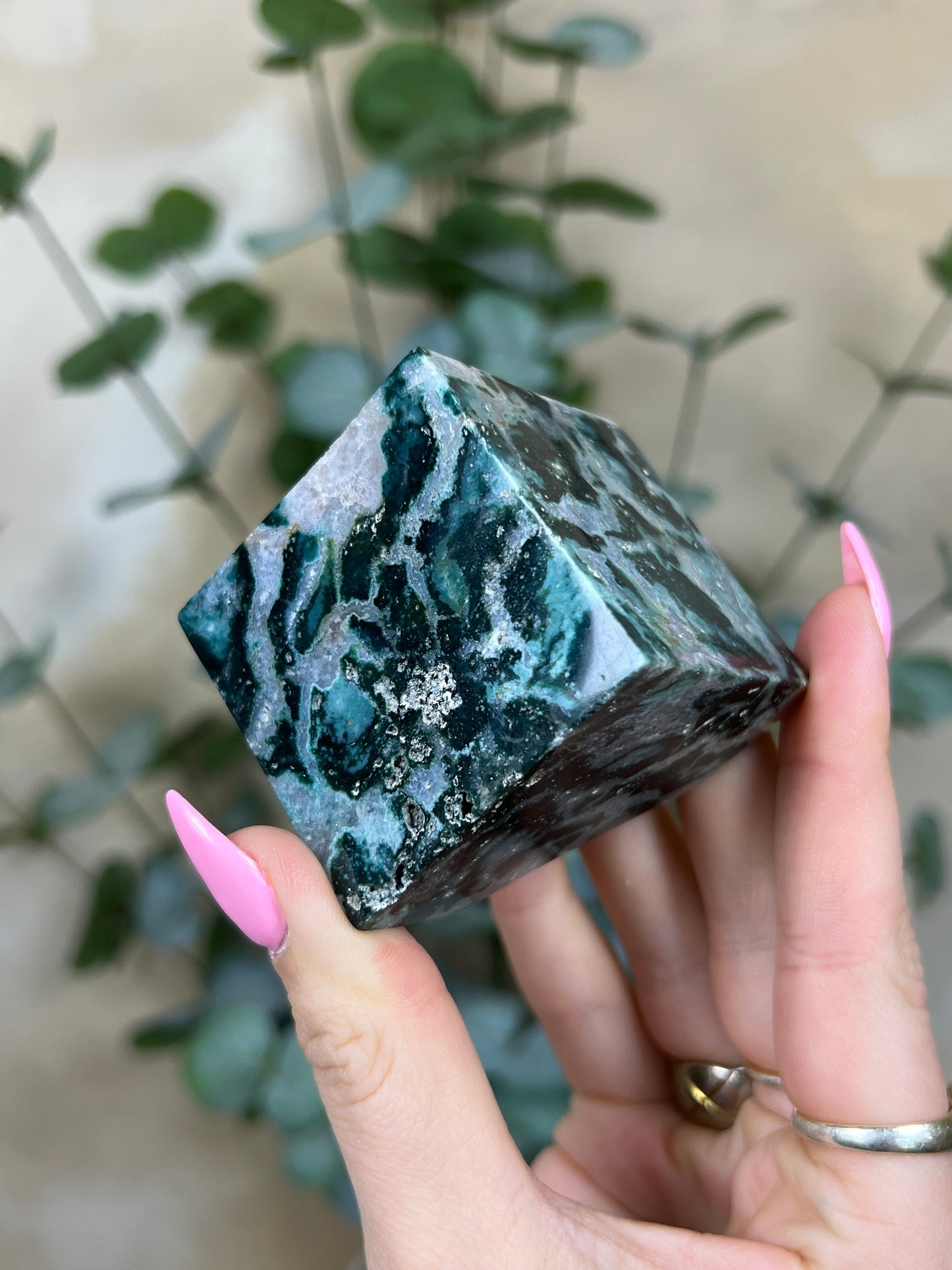 Sea Jasper Cube (20AJ)