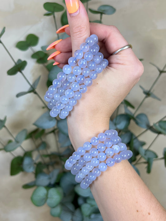 Blue Chalcedony Bracelets