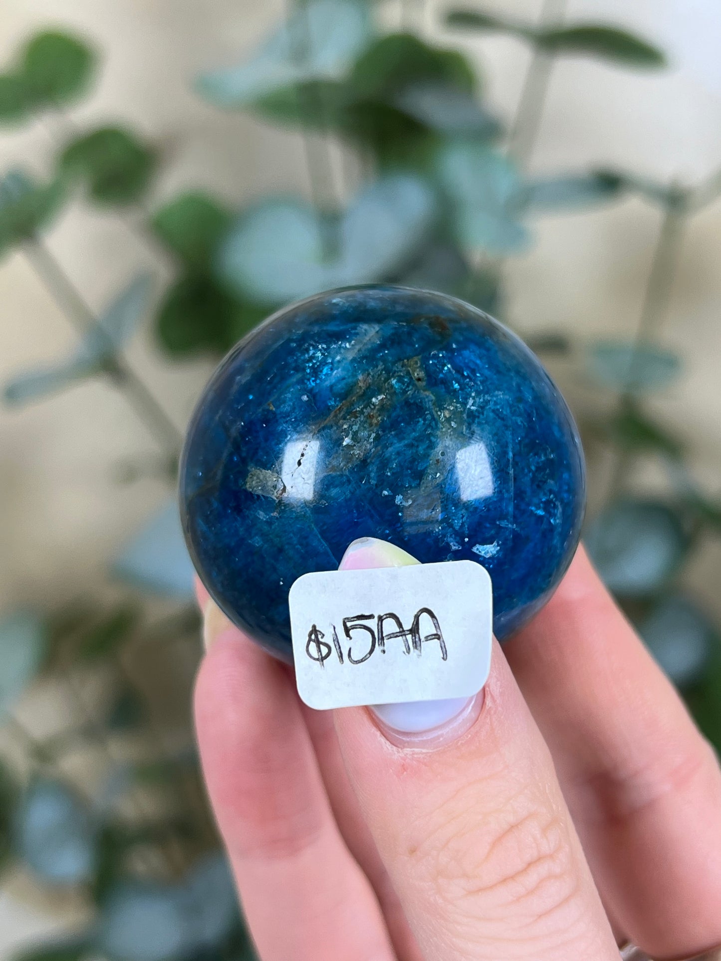 Blue Apatite Spheres (15AA, 15AB)